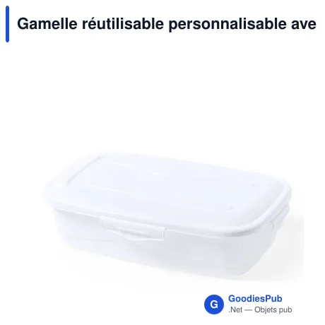 Gamelle réutilisable personnalisable avec logo - Zenex
