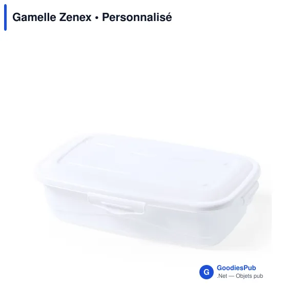 Gamelle réutilisable personnalisable avec logo - Zenex - Image 1