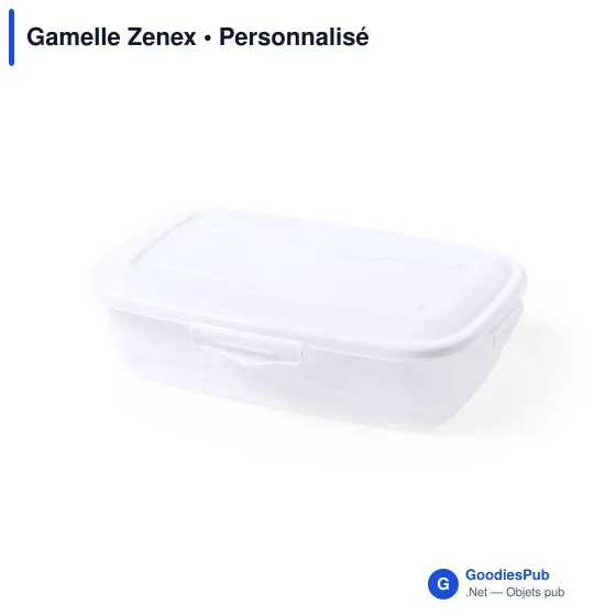 Gamelle réutilisable personnalisable avec logo - Zenex - Image 3