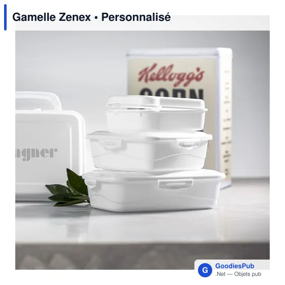 Gamelle réutilisable personnalisable avec logo - Zenex - Image 5