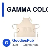 Tablier en coton bio personnalisable avec logo - GAMMA COLOUR - Miniature 4