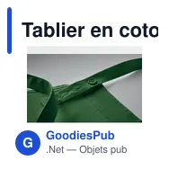 Tablier en coton bio personnalisable avec logo - GAMMA - Miniature 11