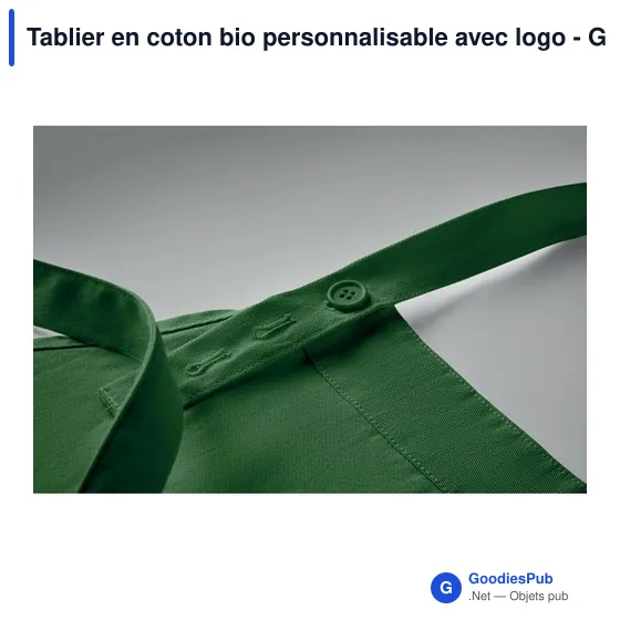 Tablier en coton bio personnalisable avec logo - GAMMA - Image 11