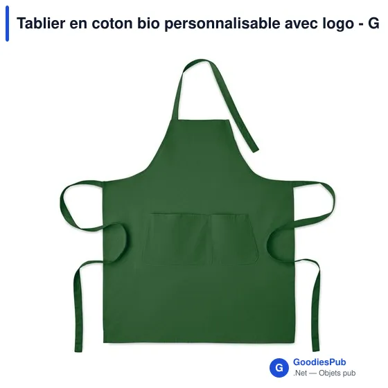 Tablier en coton bio personnalisable avec logo - GAMMA - Image 9