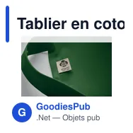 Tablier en coton bio personnalisable avec logo - GAMMA - Miniature 10