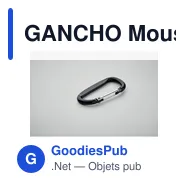 GANCHO Mousqueton en aluminium. - Miniature 2