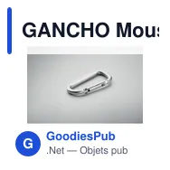 GANCHO Mousqueton en aluminium. - Miniature 11