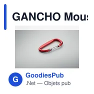 GANCHO Mousqueton en aluminium. - Miniature 5