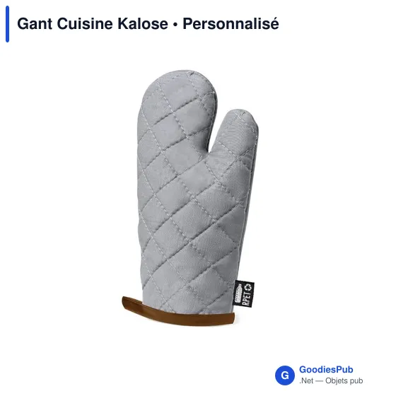 Gant de cuisine personnalisable en polyester recyclé avec logo - Image 5