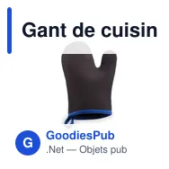 Gant de cuisine personnalisable Tosha avec logo - Miniature 6