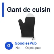 Gant de cuisine personnalisable Tosha avec logo - Miniature 10
