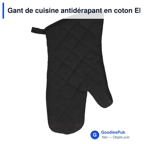 Gant de cuisine antidérapant en coton Elsie