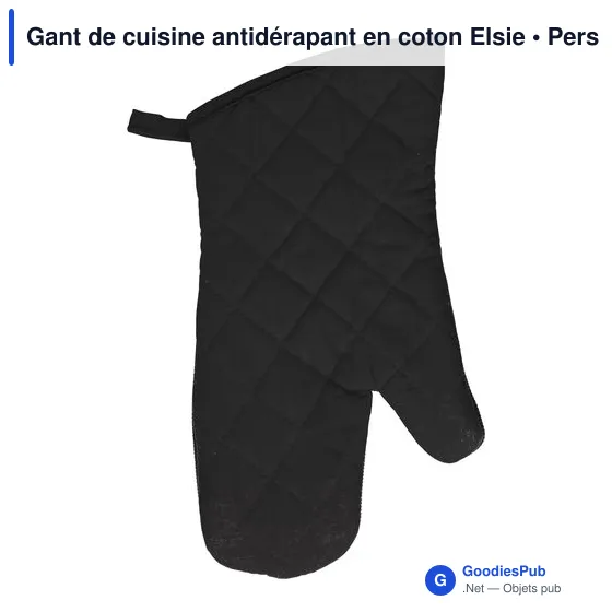 Gant de cuisine antidérapant en coton Elsie - Image 1