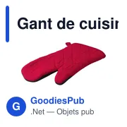 Gant de cuisine antidérapant en coton Elsie - Miniature 8