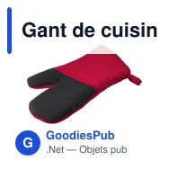 Gant de cuisine antidérapant en coton Elsie - Miniature 10