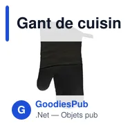 Gant de cuisine personnalisable avec logo - modèle MTIF83 - Miniature 12