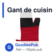 Gant de cuisine personnalisable avec logo - modèle MTIF83 - Miniature 4