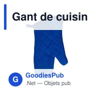 Gant de cuisine personnalisable avec logo - modèle MTIF83 - Miniature 5