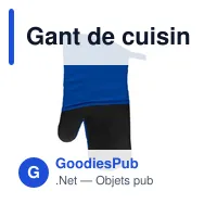 Gant de cuisine personnalisable avec logo - modèle MTIF83 - Miniature 6