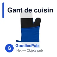 Gant de cuisine personnalisable avec logo - modèle MTIF83 - Miniature 7