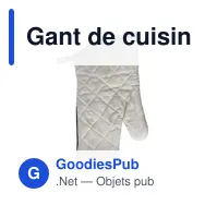 Gant de cuisine personnalisable avec logo - modèle MTIF83 - Miniature 8