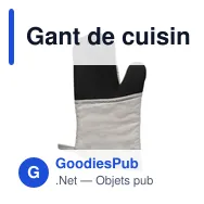 Gant de cuisine personnalisable avec logo - modèle MTIF83 - Miniature 10