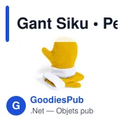 Gant Siku personnalisable pour enfants avec logo - Miniature 1