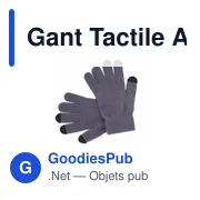 Gants tactiles personnalisables Actium avec logo - Miniature 1