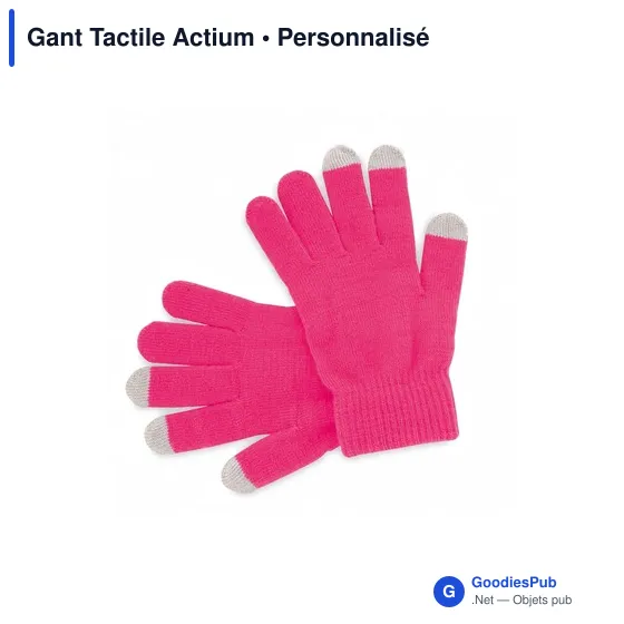 Gants tactiles personnalisables Actium avec logo - Image 11