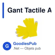Gants tactiles personnalisables Actium avec logo - Miniature 3