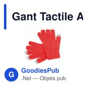 Gants tactiles personnalisables Actium avec logo - Miniature 5