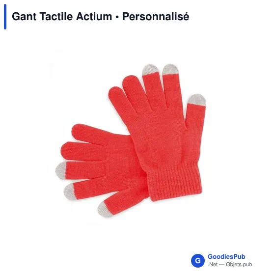 Gants tactiles personnalisables Actium avec logo - Image 5