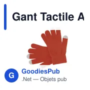 Gants tactiles personnalisables Actium avec logo - Miniature 6