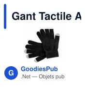 Gants tactiles personnalisables Actium avec logo - Miniature 7