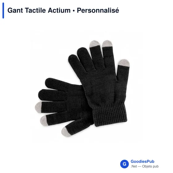 Gants tactiles personnalisables Actium avec logo - Image 7