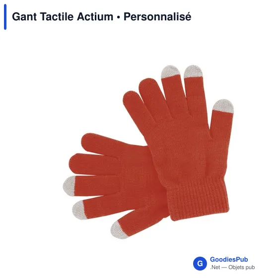 Gants tactiles personnalisables Actium avec logo - Image 10