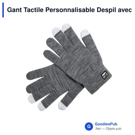 Gant Tactile Personnalisable Despil avec Logo - Écologique