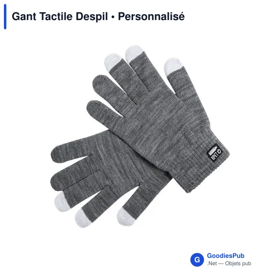 Gant Tactile Personnalisable Despil avec Logo - Écologique - Image 1