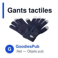 Gants tactiles personnalisables Elena avec logo - Miniature 11