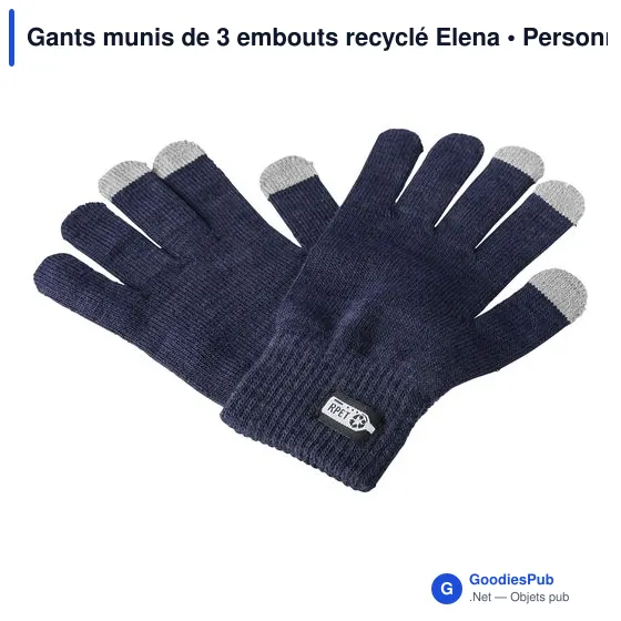 Gants tactiles personnalisables Elena avec logo - Image 11