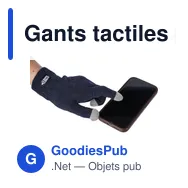 Gants tactiles personnalisables Elena avec logo - Miniature 12