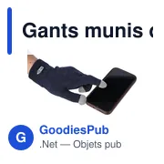 Gants tactiles personnalisables Elena avec logo - Miniature 5