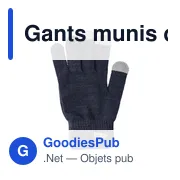 Gants tactiles personnalisables Elena avec logo - Miniature 8
