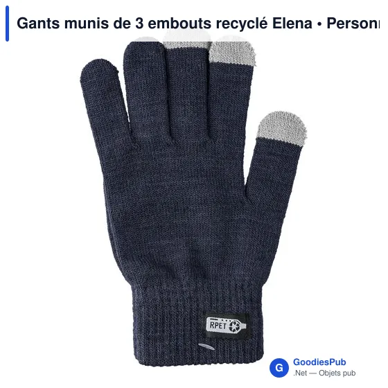 Gants tactiles personnalisables Elena avec logo - Image 8
