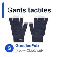 Gants tactiles personnalisables Elena avec logo - Miniature 9