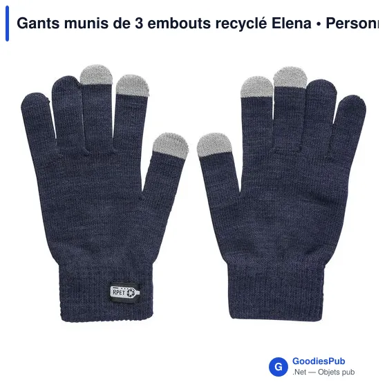 Gants tactiles personnalisables Elena avec logo - Image 9