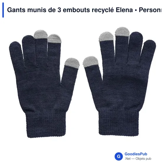 Gants tactiles personnalisables Elena avec logo - Image 10