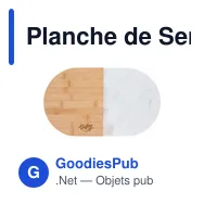 Planche de Servir personnalisable en marbre et bambou - Garciaavec logo - Miniature 4