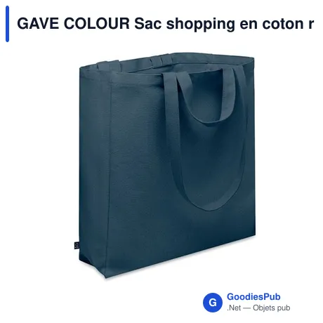 GAVE COLOUR Sac shopping en coton recyclé