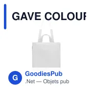 GAVE COLOUR Sac shopping en coton recyclé - Miniature 12